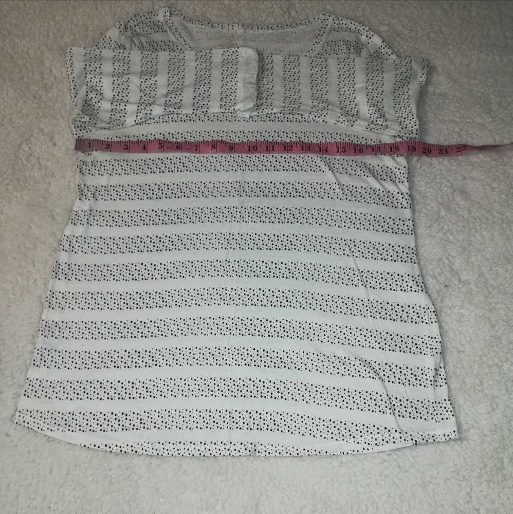 Sonoma Tops Polkadot 3/4 Sleeve Size M 100% Cotton - Picture 6 of 12